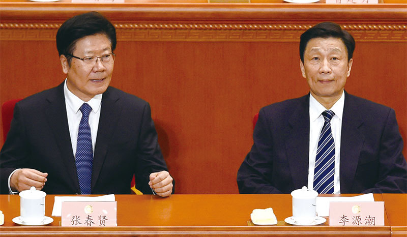 近日，有傳聞稱中共國家副主席李源潮（右）醜聞纏身被調查，鐵定出局。（Getty Images）