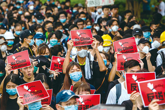 中共在香港倒行逆施的「反動行動」