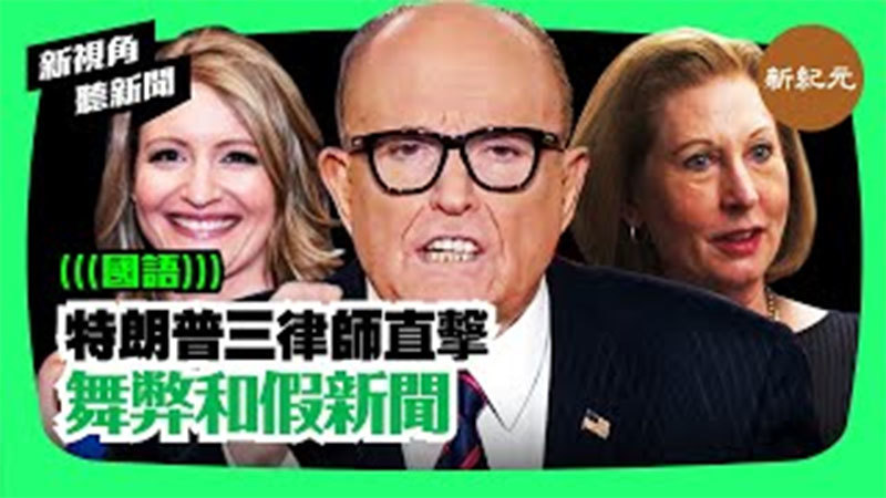 【新視角聽新聞＃155】特朗普三律師直擊舞弊和假新聞