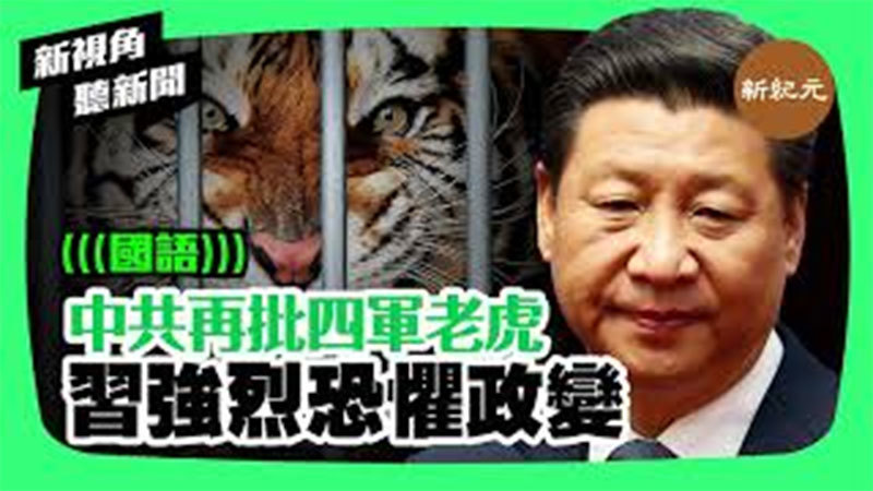 >【新視角聽新聞 #247】中共再批四軍老虎 習強烈恐懼政變