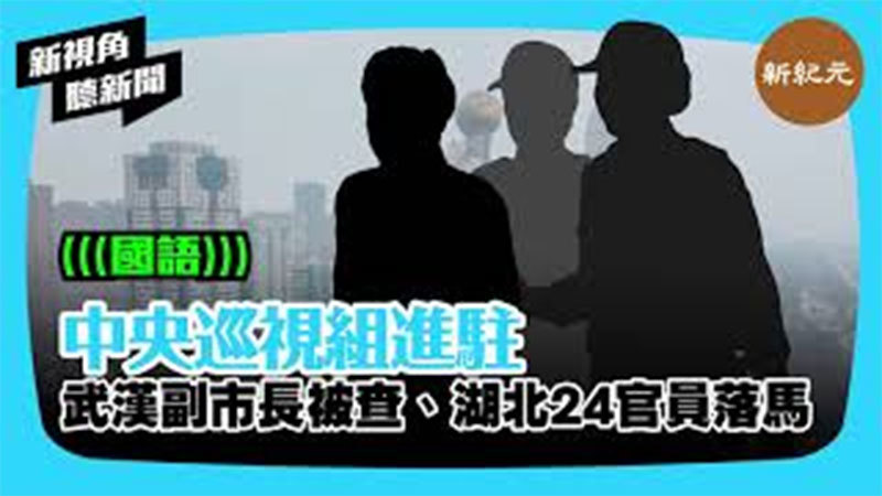  【新視角聽新聞 #292】中央巡視組進駐 武漢副市長被查 湖北24官員落馬