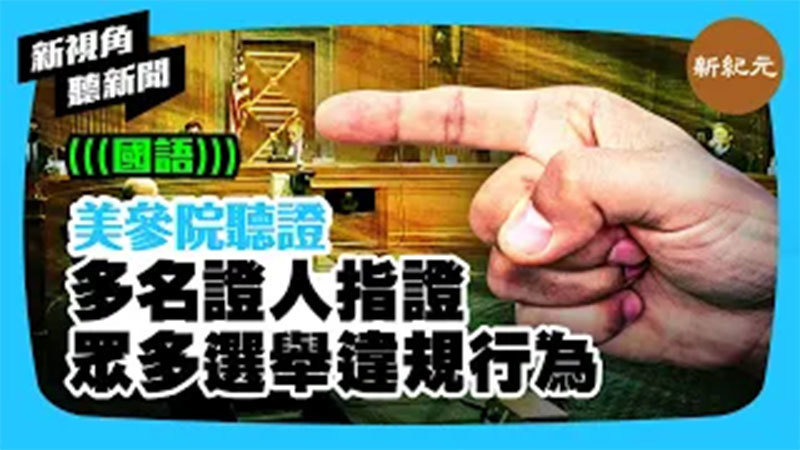 >【新視角聽新聞 #302】美參院聽證  多名證人指證 眾多選舉違規行為