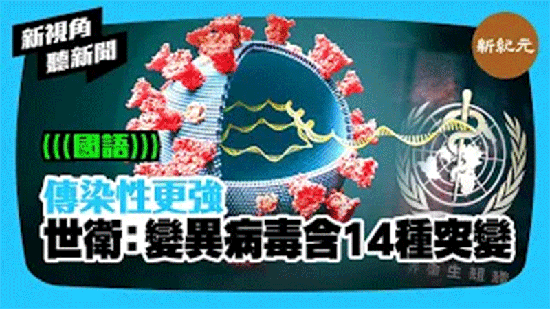 【新視角聽新聞 #332】傳染性更強 世衛：變異病毒含14種突變