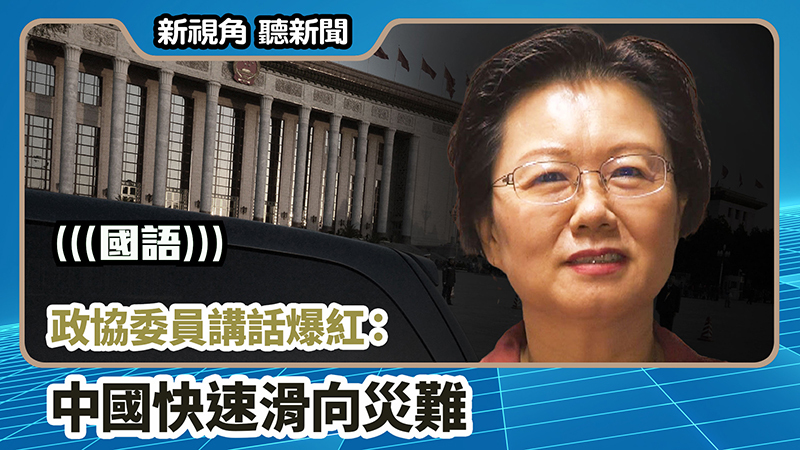 【新視角聽新聞 #736】政協委員講話爆紅：中國快速滑向災難