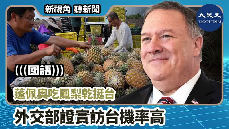 >【新視角聽新聞 #773】蓬佩奧吃鳳梨乾挺台 外交部證實訪台機率高