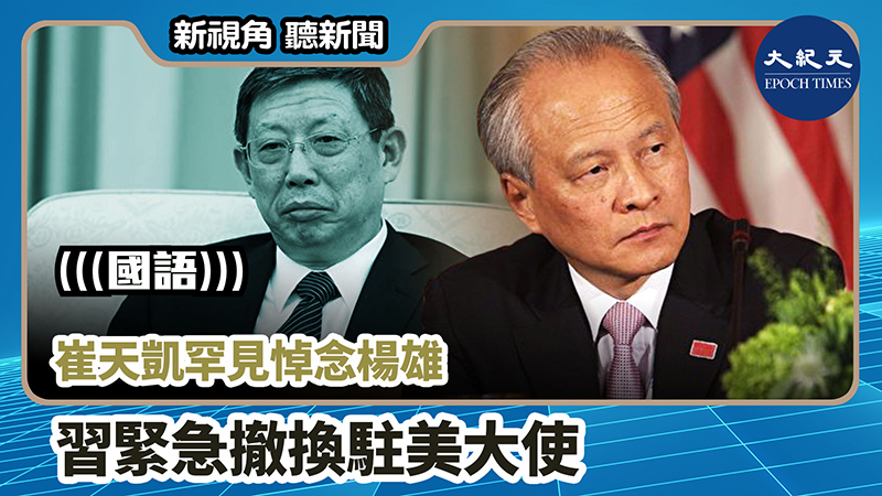 【新視角聽新聞 #809】崔天凱罕見悼念楊雄  習緊急撤換駐美大使