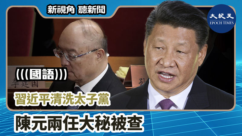 【新視角聽新聞 #826】習近平清洗太子黨  陳元兩任大秘被查