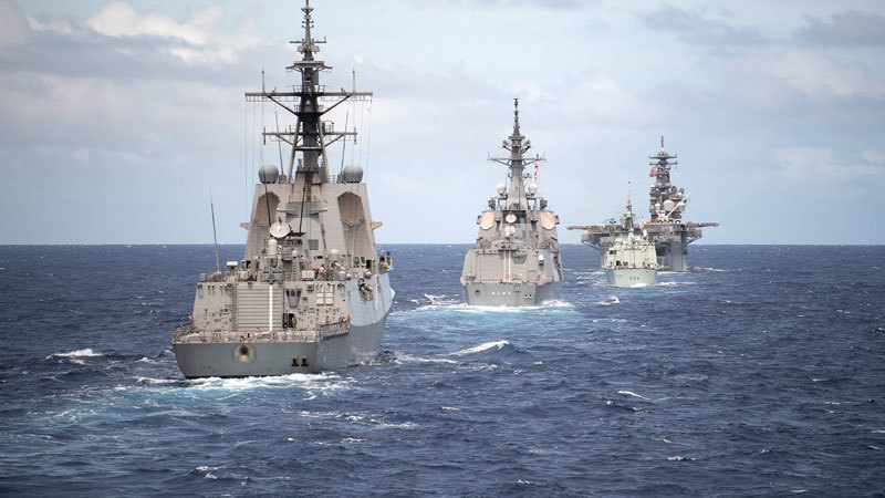 威懾中共！王毅外訪後 26國最大海上軍演