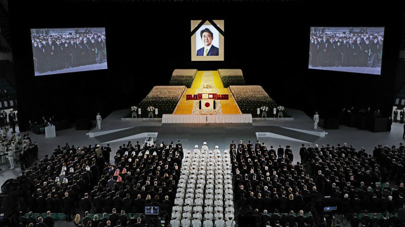 安倍國葬舉行 賓客四千警力兩萬維安