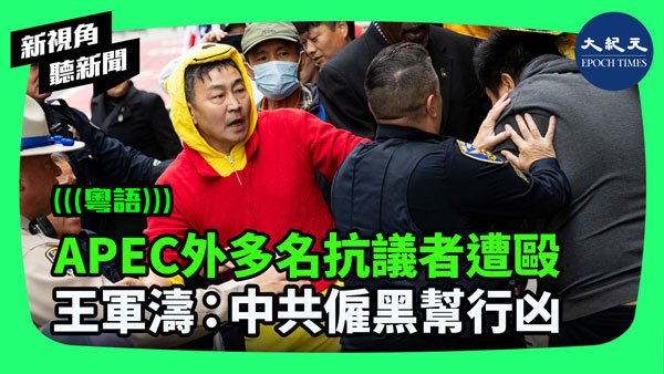 APEC外多名抗議者遭毆 王軍濤：中共僱黑幫行凶