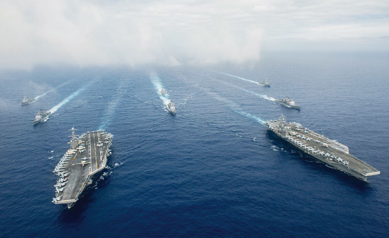 中美對抗升級 美軍擬在南海與臺灣海峽實彈軍演