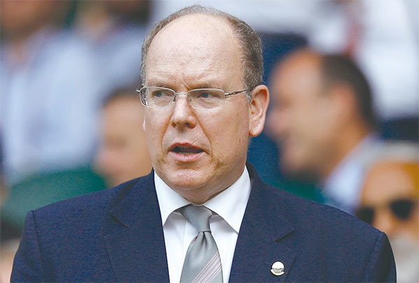 2020年3月19日，摩納哥親王亞伯特二世（Prince Albert II）中共肺炎確診，這是全球第一個感染中共的國家元首。（AFP）