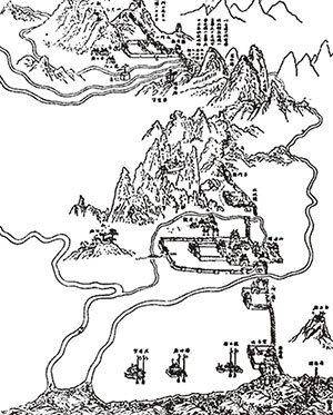 李自成的義軍橫掃疫區的明軍，又輕取疫情最重的北京城，還保持強大戰鬥力東征山海關，唯一的解釋就是天意所為。圖為明末山海關地圖。（公有領域）