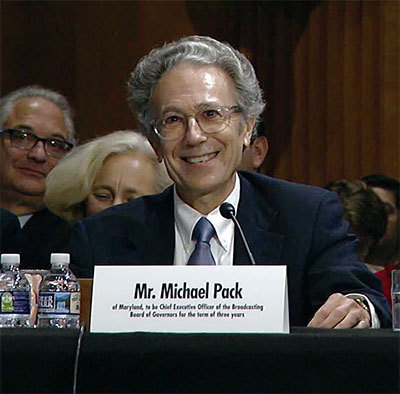 美國國際媒體署的首席執行官邁克爾．派克（Michael Pack）是第一個遭拜登辭退的官員。（公有領域）
