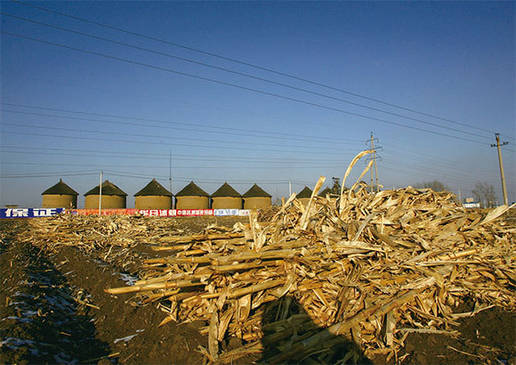 中國經濟學者段紹譯分析說，中共雖然搞了很多糧庫，但庫裡都沒有糧食。圖為位於吉林省玉樹市的國家糧食儲備庫。（China Photos/Getty Images）