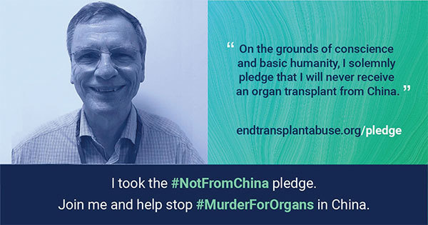 澳洲莫納什大學（Monash University）心胸外科和移植教授大衛．麥吉芬（David McGiffin）做出「（器官供體）不是來自中國的承諾」。（Courtesy of ETAC）