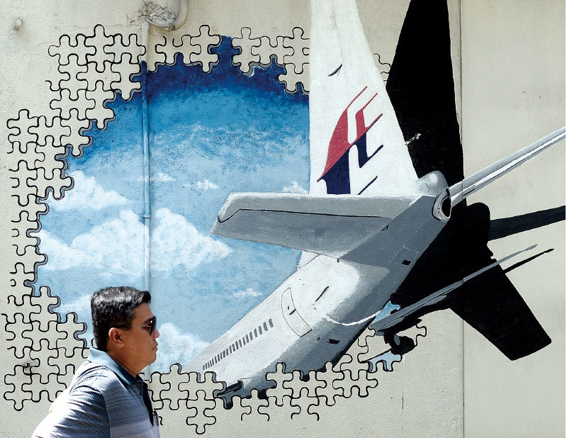 2014年3月8日，馬來西亞航空公司由吉隆玻飛往北京的MH370航班在起飛一小時後，在越南上空突然消失。（AFP）