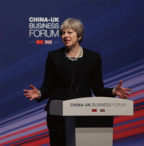 英國首相梅伊拒絕書面支持中國的「一帶一路」戰略，表明英國仍對中國該龐大基建項目的政治目的存在擔憂。（Getty Images）