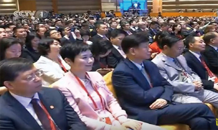 大唐集團公司副總經理李小琳4月10日出席博鰲論壇開幕式。（視頻擷圖）