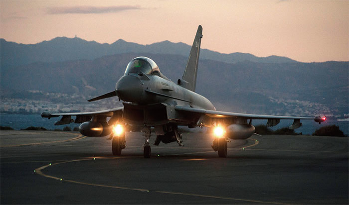 英國皇家空軍狂風戰機。（AFP）