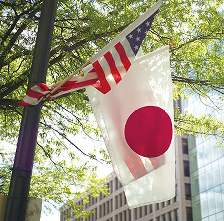 日本學者表示中美貿易戰具有深層目的，作為美國盟友的日本需要和美國保持同步。（AFP）