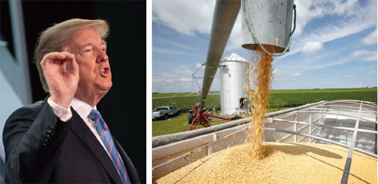 9月18日晚，特朗普回應中共財政部加徵美國商品關稅，稱：「如果我們的農民或其他行業受到報復，我們將啟動針對另外2670億美元中國商品的關稅措施。」（Getty Images）