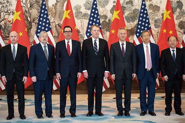 中美貿易談判第八輪磋商結束，這次磋商在沒有歡迎宴會、沒有新聞發布的低調運作中悄悄地落下帷幕。（AFP）